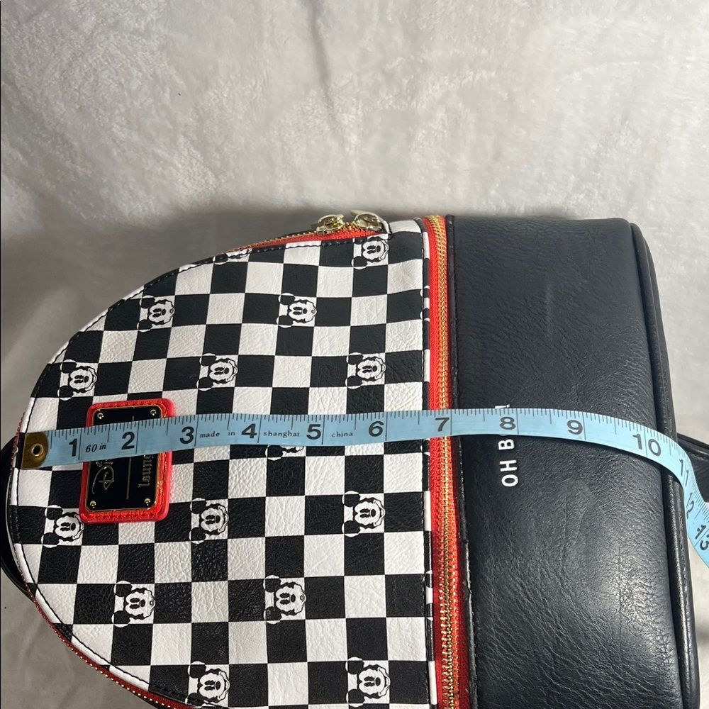 Loungefly Disney Black and White Checkered Mickey Backpack - Picture 16 of 16